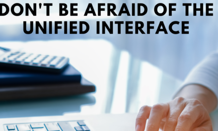 Don’t Be Afraid of the Unified Interface
